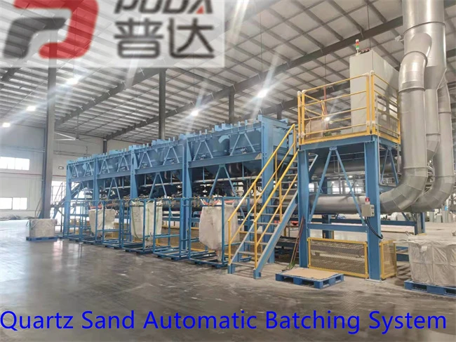 Quartz sand batching system (18)